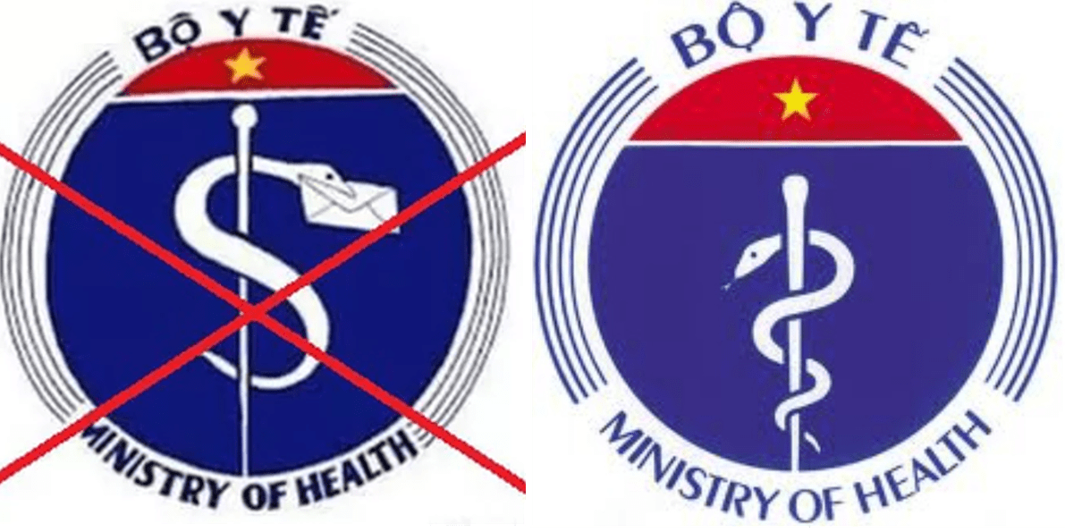 Rủi ro sự kiện: Logo bộ Y tế Rắn ngậm phong bì