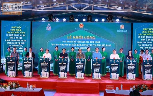 Lễ khởi công Dự án Nhà ở xã hội dành cho công nhân tại Bắc Giang