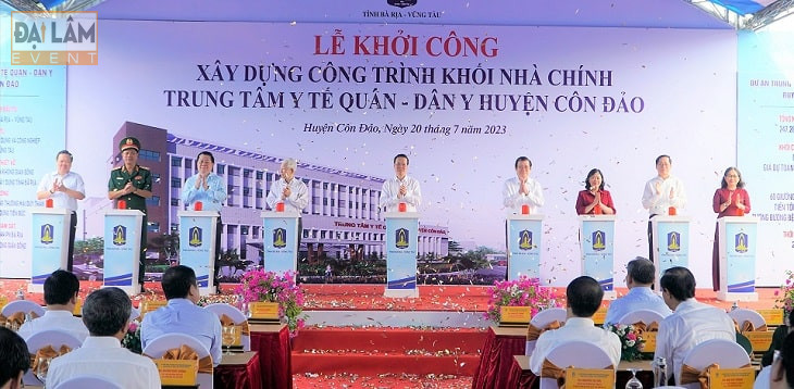 Côn Đảo tổ chức khởi công trung tâm y tế quân - dân y