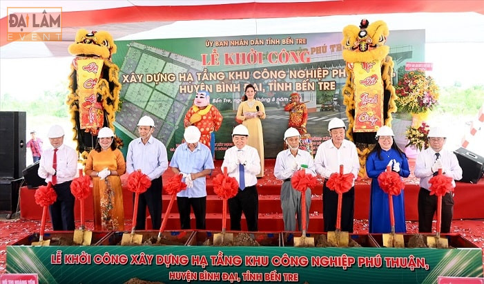 Lễ khởi công KCN Phú Thuận 3500 tỷ tại tỉnh Bến Tre